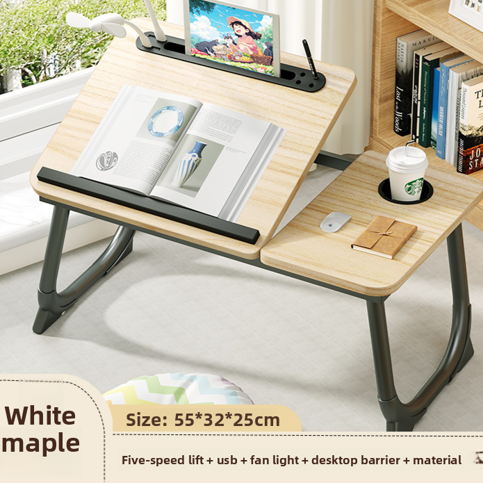 Adjustable Folding Desk with Cup Holder