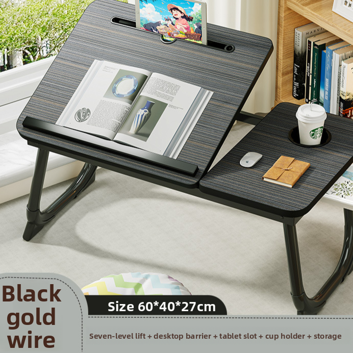 Adjustable Folding Desk with Cup Holder