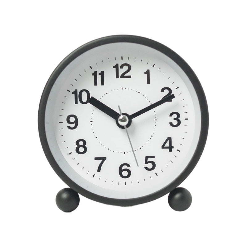 Silent Metal Alarm Clock with Dual Display