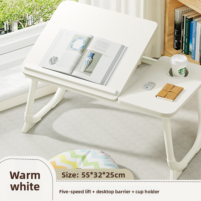 Adjustable Folding Desk with Cup Holder