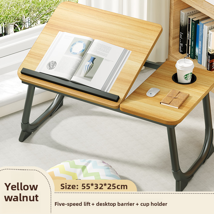 Adjustable Folding Desk with Cup Holder