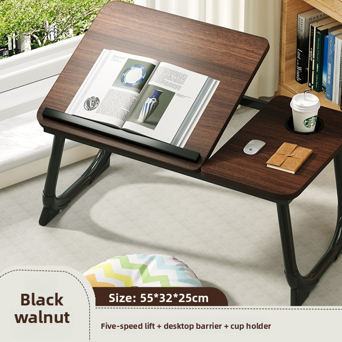 Adjustable Folding Desk with Cup Holder