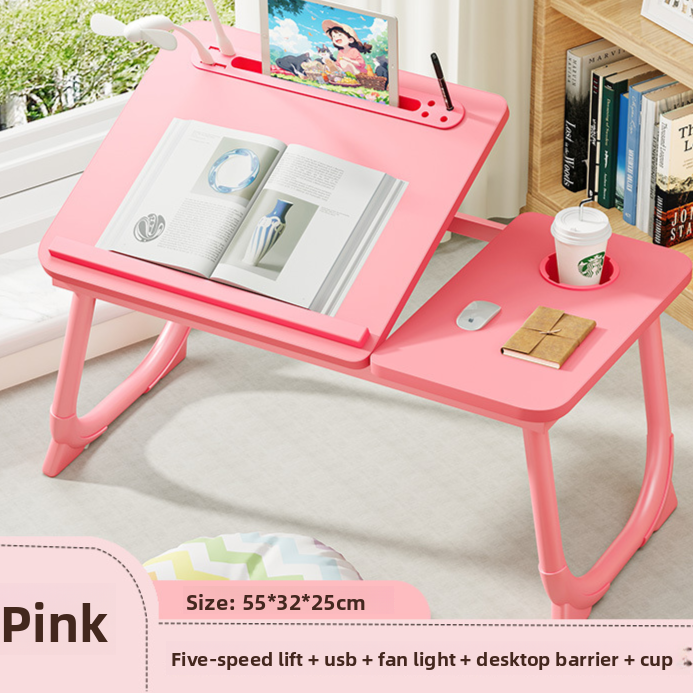Adjustable Folding Desk with Cup Holder