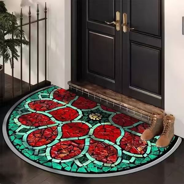 Floral Non-Slip Floor Mat