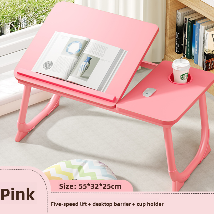 Adjustable Folding Desk with Cup Holder