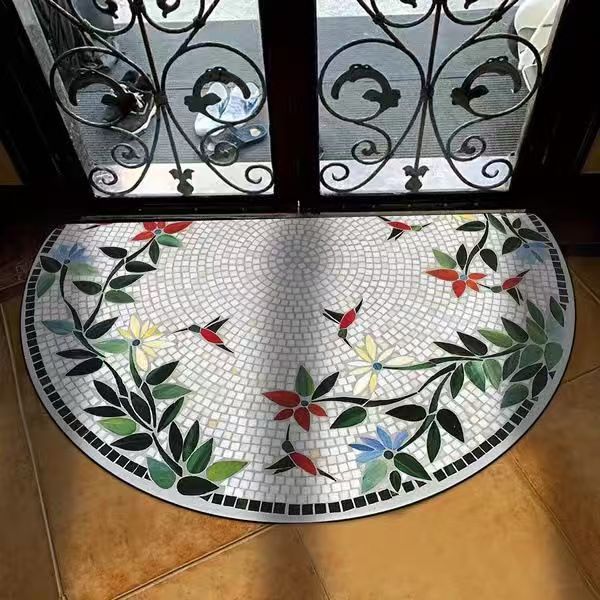 Floral Non-Slip Floor Mat