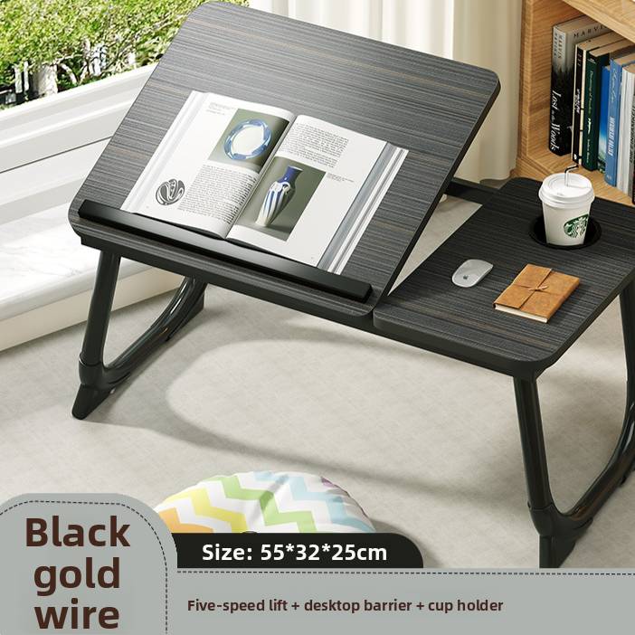 Adjustable Folding Desk with Cup Holder