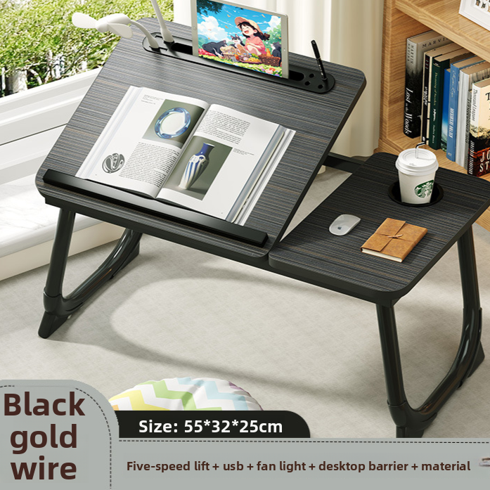 Adjustable Folding Desk with Cup Holder