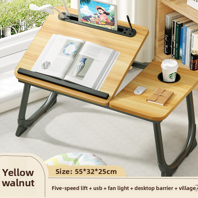 Adjustable Folding Desk with Cup Holder