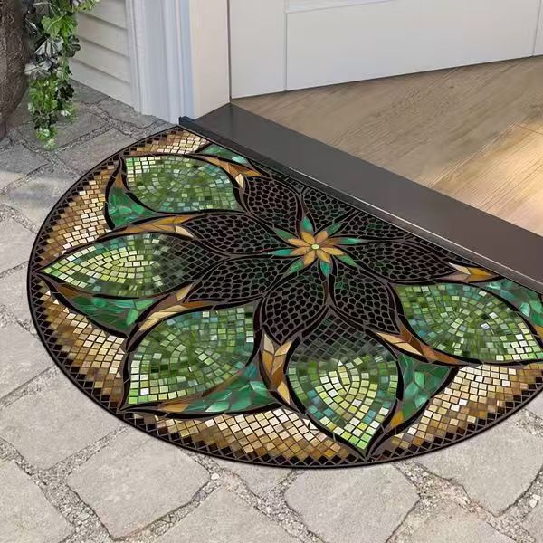 Floral Non-Slip Floor Mat